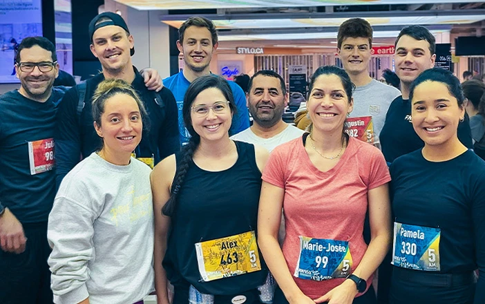 Our colleagues take up the challenge at the BougeBouge 5 km Montréal Souterrain